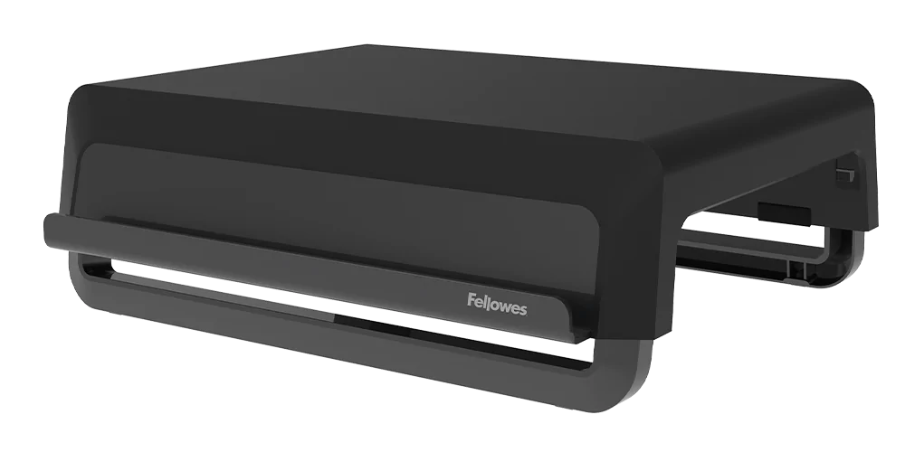 Image of a monitor stand in black