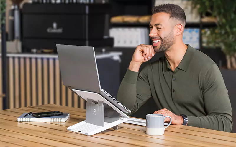 Image of a laptop stand