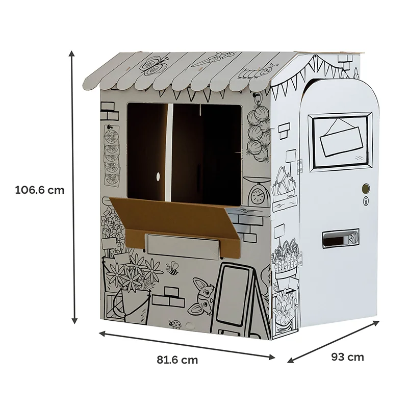 Size dimensions of Market stall