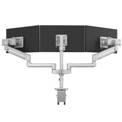 Drievoudige monitorarmen