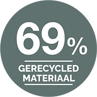 69 Percent Recycled Content Icon