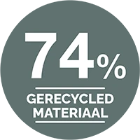 74 Percent Recycled Content Icon
