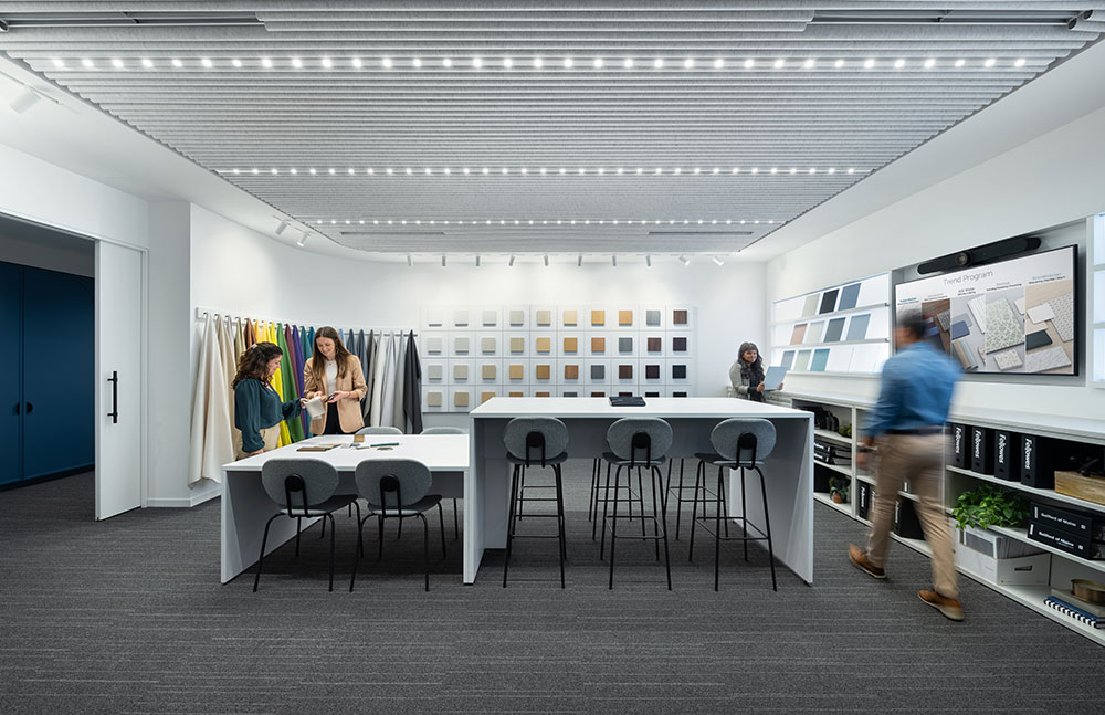 People Walking in an open office area