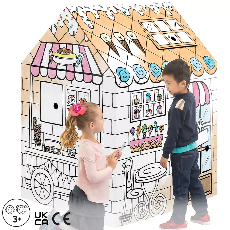Children playing with Treats and Eats Playhouse