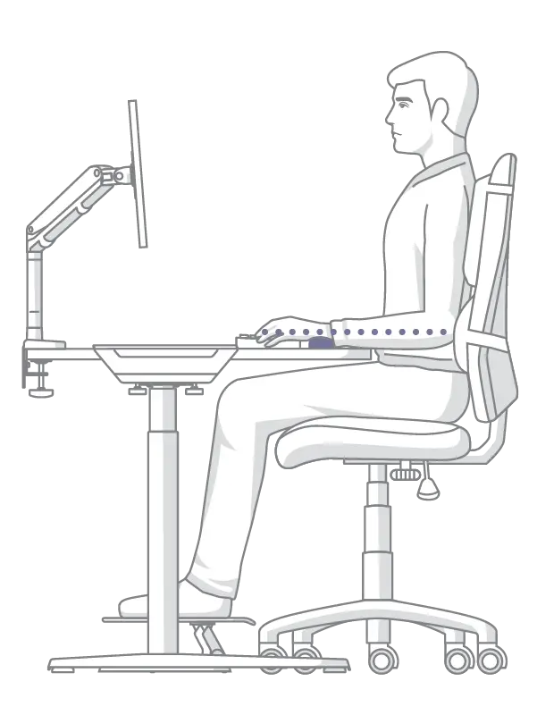 ZONE 2 - avoid wrist pressure