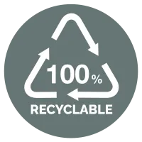 100 Percent Recyclable Icon
