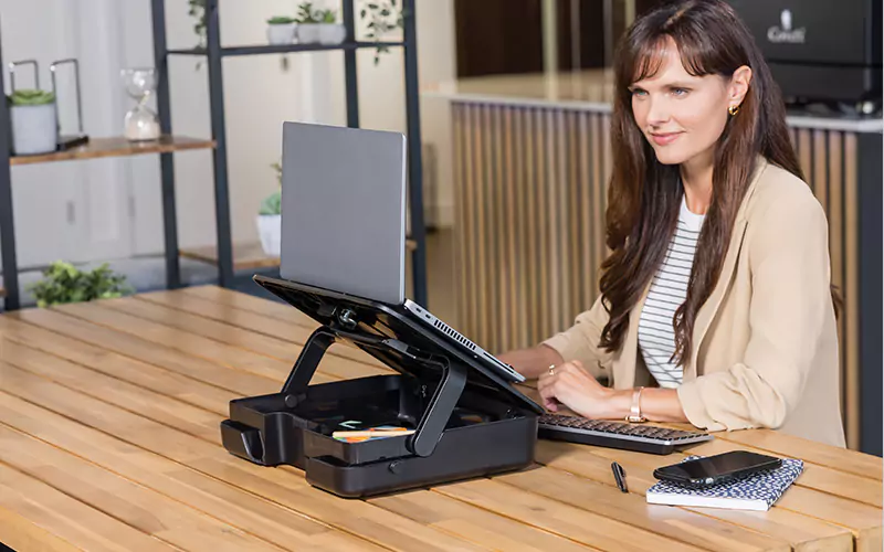 Image of a laptop stand