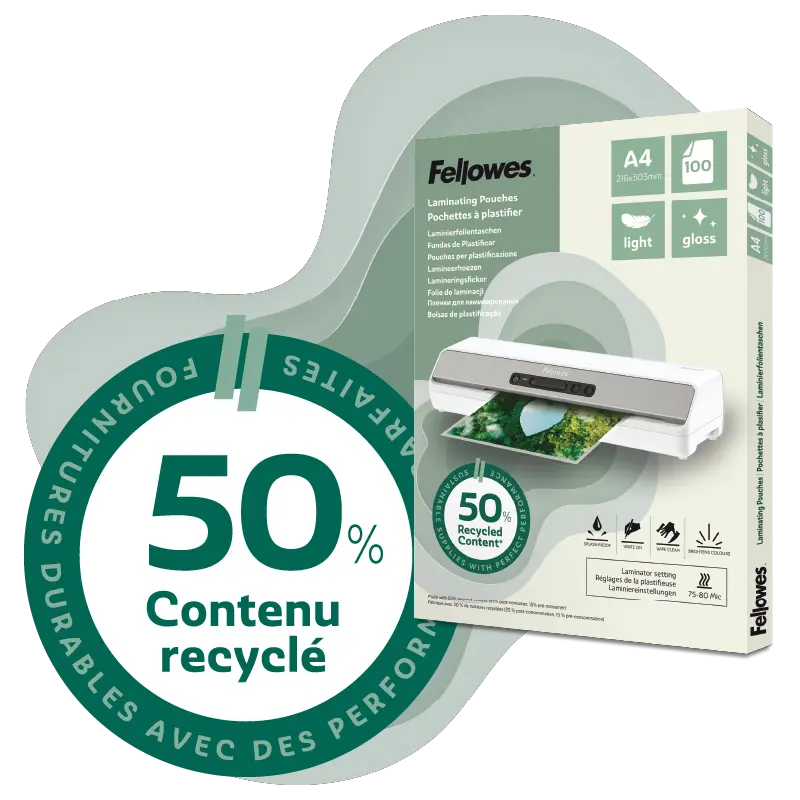 50% recycled content