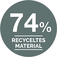 74 Percent Recycled Content Icon