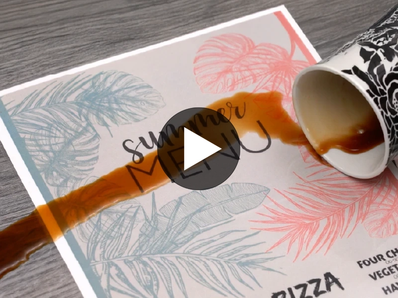 SPRITZWASSERSCHUTZ & LEICHT ZU REINIGEN