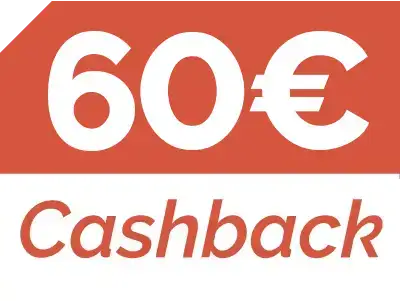 €60 Cash back offer