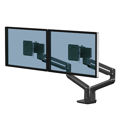 Brazos para monitor doble