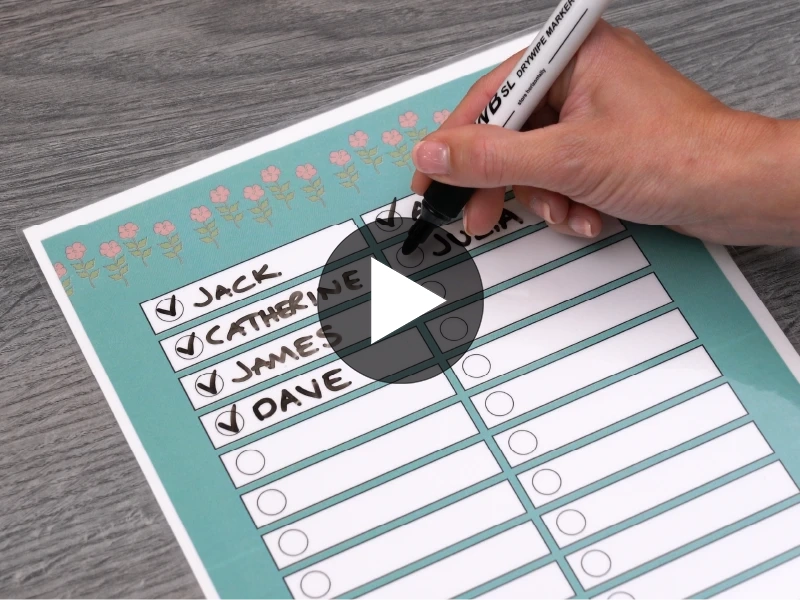 REUTILIZABLE Y FÁCIL DE ESCRIBIR