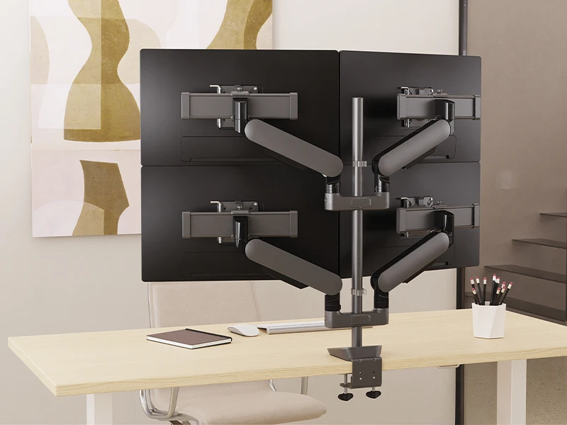 Office scene with Fellowes products
