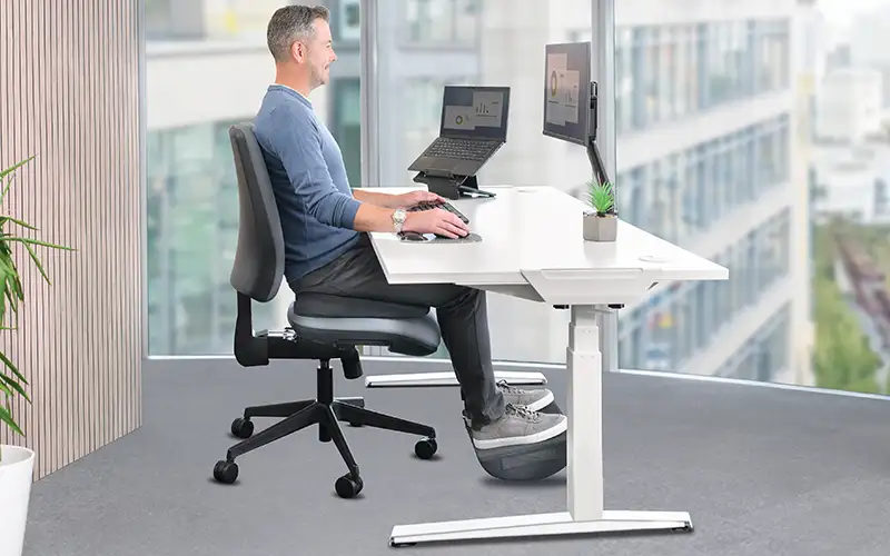 Image of a wedge seat cushion