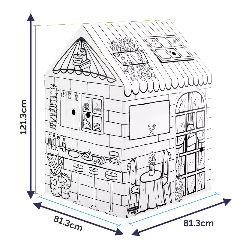 Size dimensions of Treats and Eats Playhouse