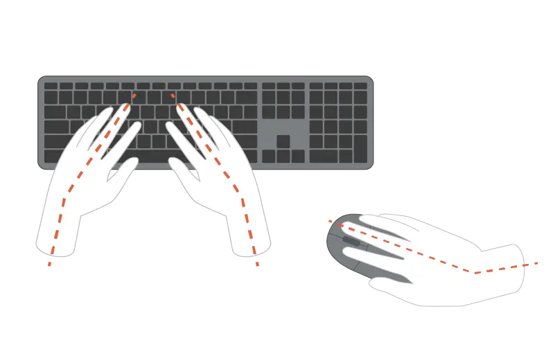 Reaching to Type and Mouse