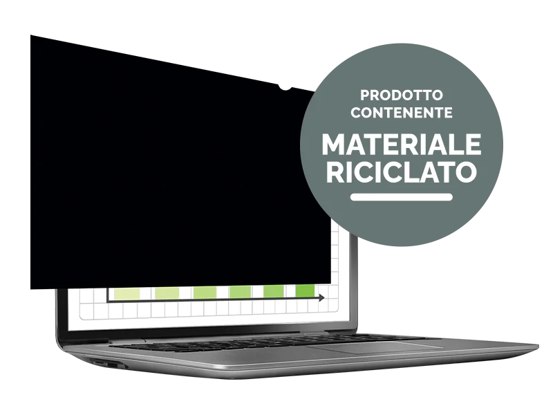 Filtri prodotti per il 55% con contenuto riciclato post consumo.