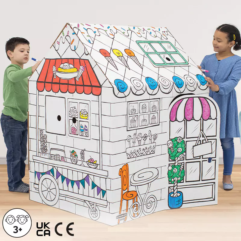 Children playing with Treats and Eats Playhouse