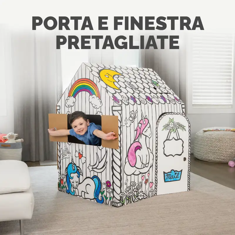 Pre-cut windows and doors