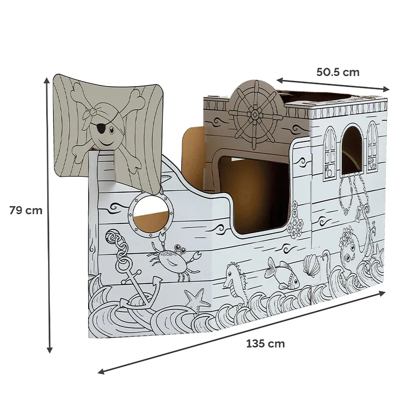 Size dimensions of Pirate Ship