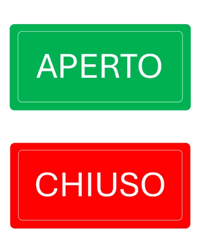 Cartelli Aperto/Chiuso