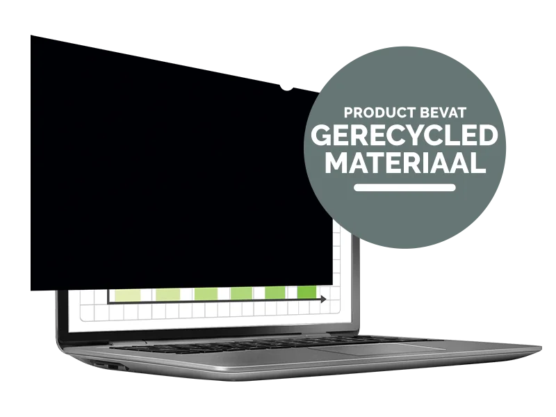 Filters gemaakt van 55% post-consumer gerecycled materiaal 
