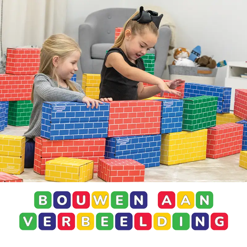 Girls playing with blocks