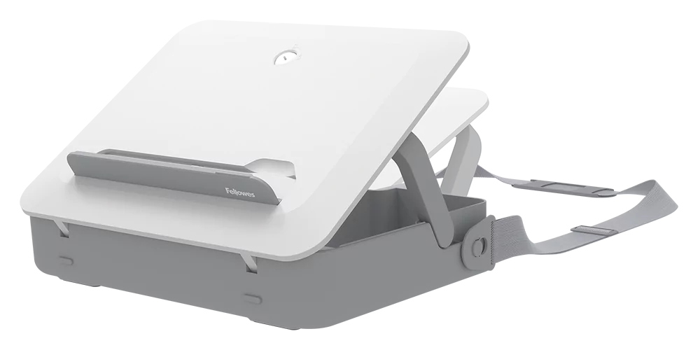 Image of a monitor stand in white