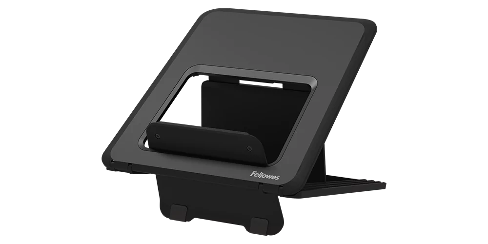 Image of a laptop stand in black