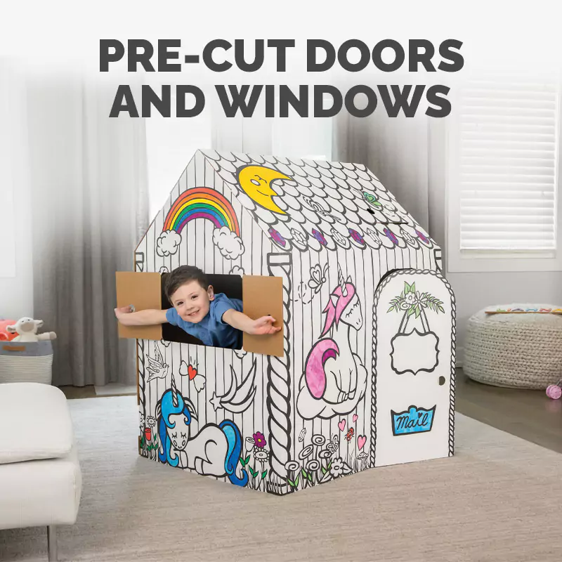 Pre-cut windows and doors