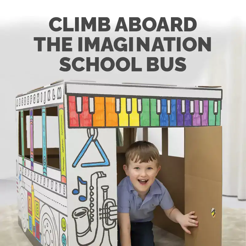 Climb aboard the imagination school bus