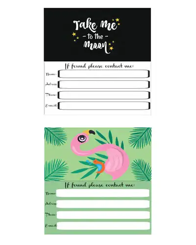 Luggage Tags Template