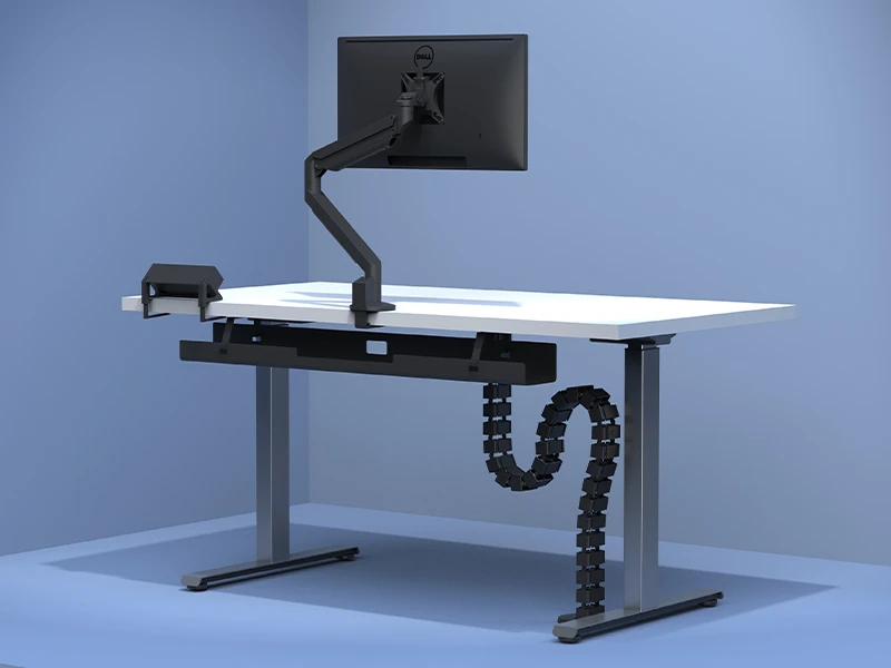 Office scene with Fellowes products