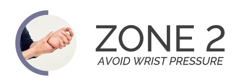Zone 2 Avoid Wrist Pressure