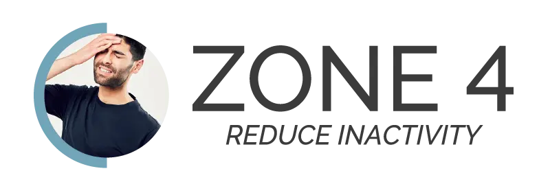 Zone 4 - reduce inactivity