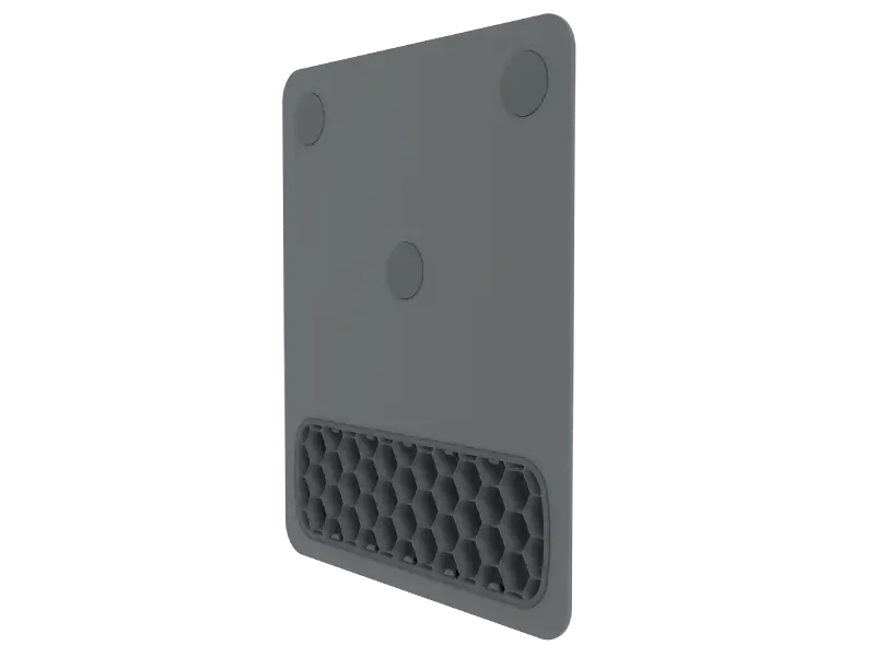 a non-slip base so it stays in place on the desk