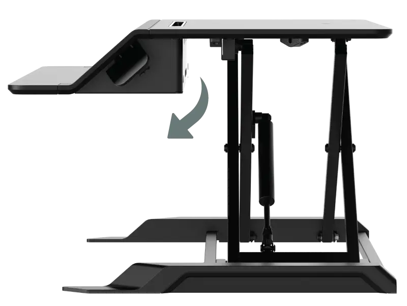 stable movement when raising and lowering