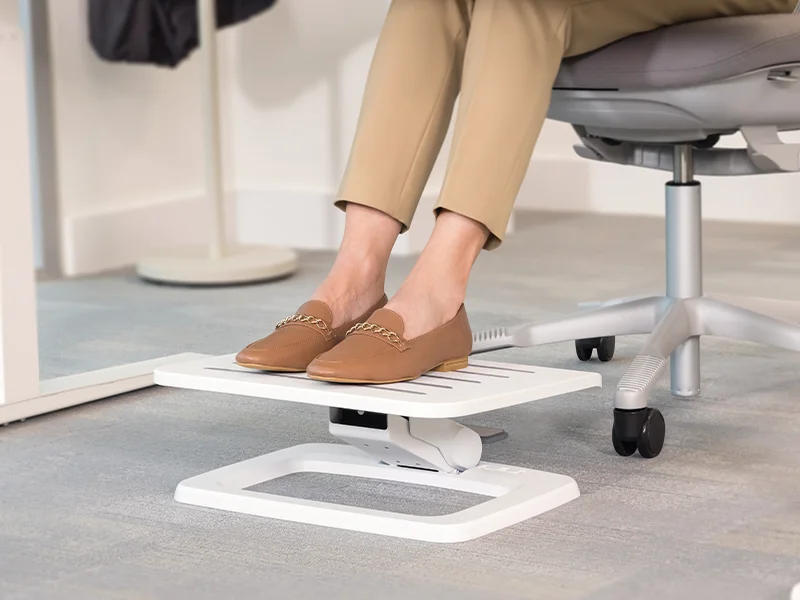 Image of a feet on a foot rest