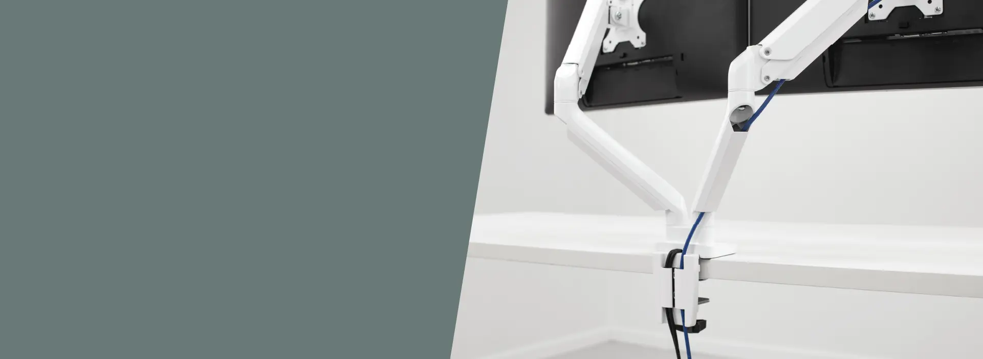 Dual Monitor Arm Rear View