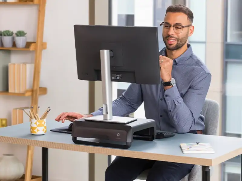 Man sat at a monitor