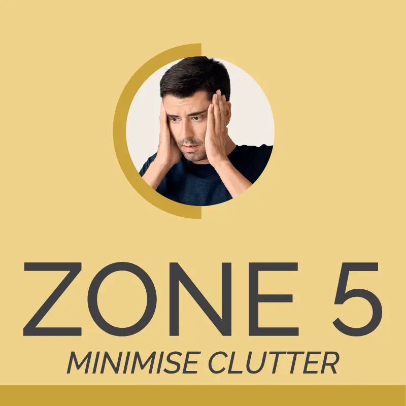 Zone 5 - minimise clutter