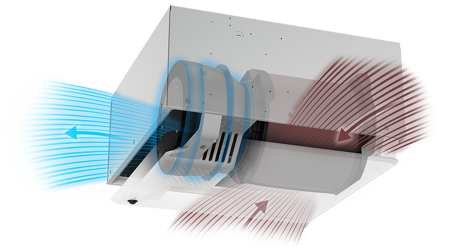 an x-ray image of the recess unit in action