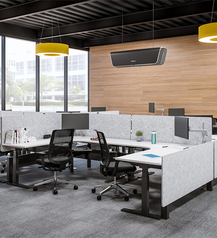 Image of the Array Ceiling unit in an office space
