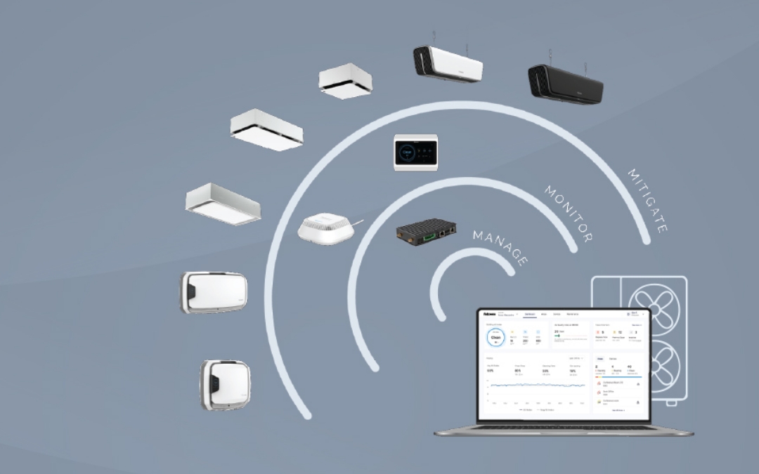 Image of all of the array devices showing how they connect together