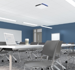 Image of the Array Recessed hanging in an office space