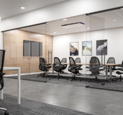 Image of the Array Recessed hanging in an office space