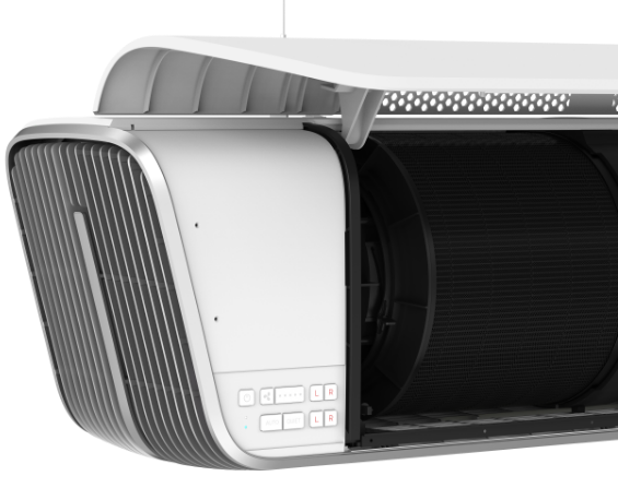 A close up of the Array Ceiling Device