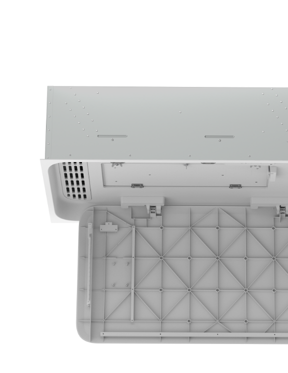 A close up of the Array Ceiling UV Device