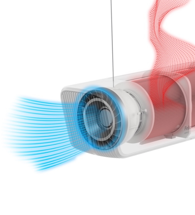 a diagram of the airflow going through the Array Ceiling Product